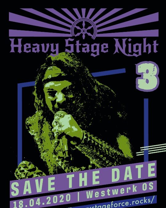 Konzertflyer Heavy Stage Night 3 Save The Date