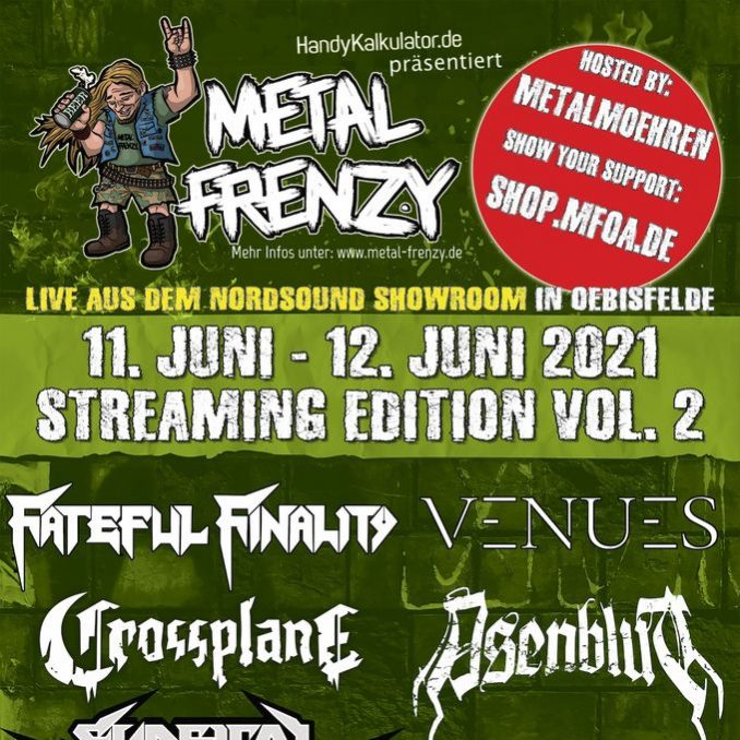 Flyer Metal Frenzy Livestream