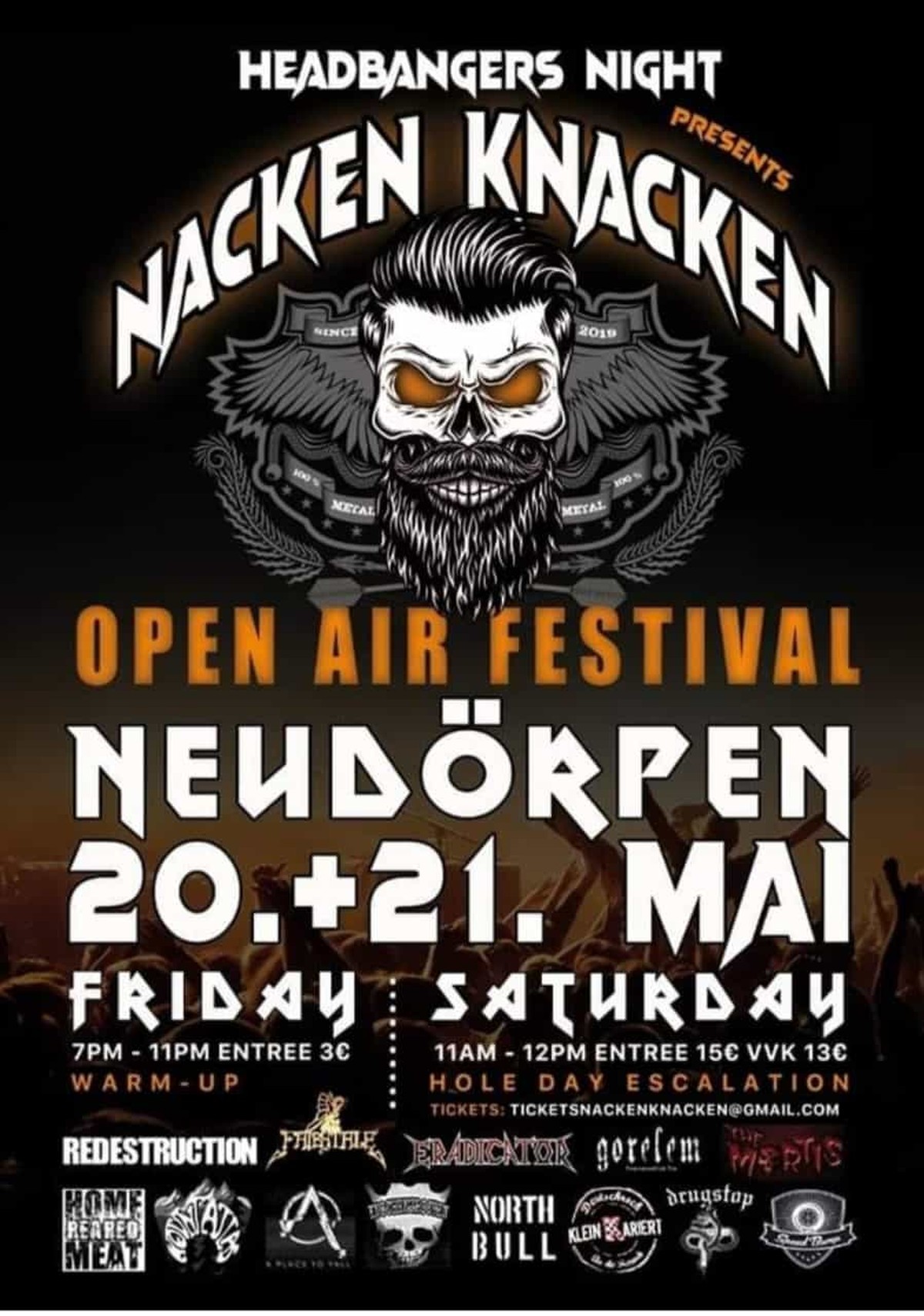 Nacken Knacken Festival 2022 Festival für Punk, Rock und Metal in Neudörpen im Emsland
