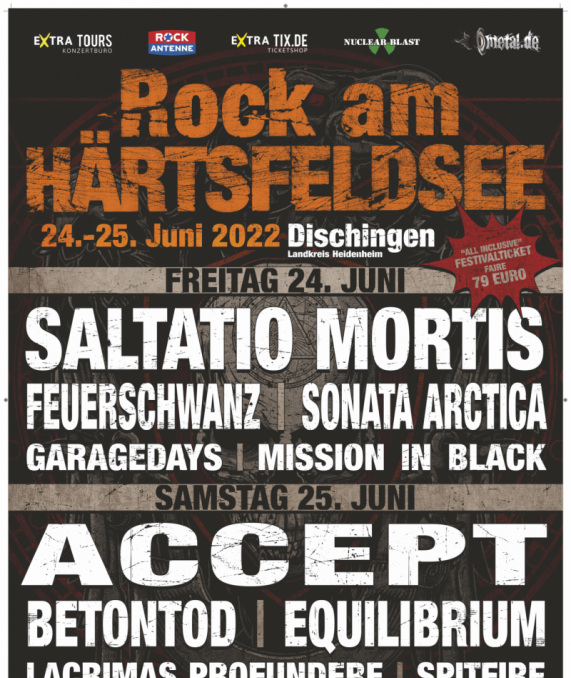 Festivalflyer Rock am Härtsfeldsee 2022