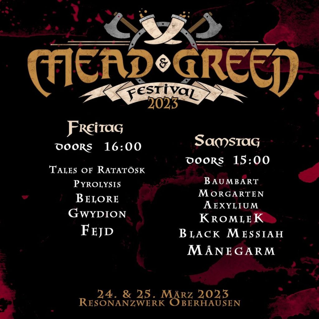 Mead and Greed Running Order